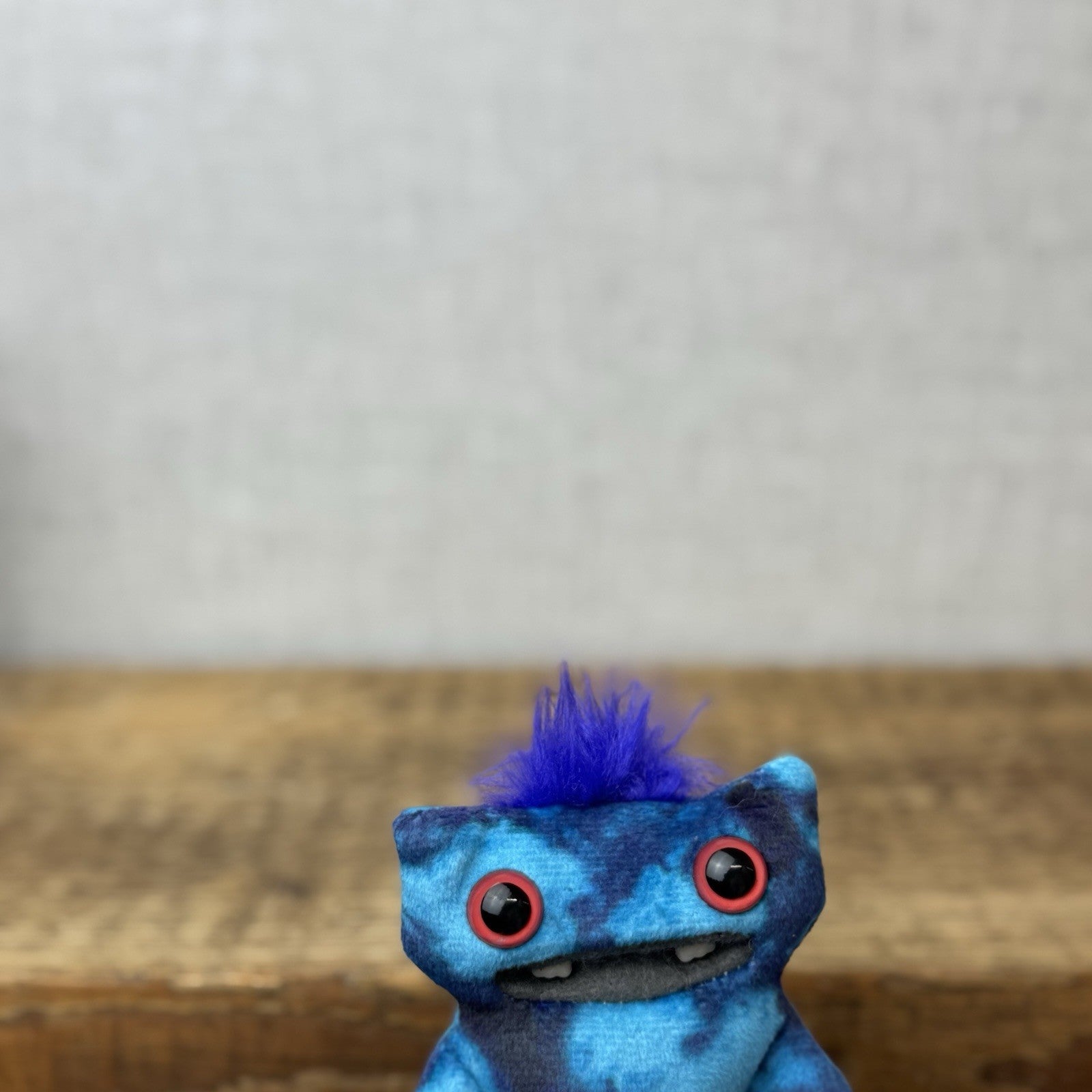Fuggler Baby Fugg - Baby Wide Eyed Weirdo Blue Mini Size Monster Plush 3.5"
