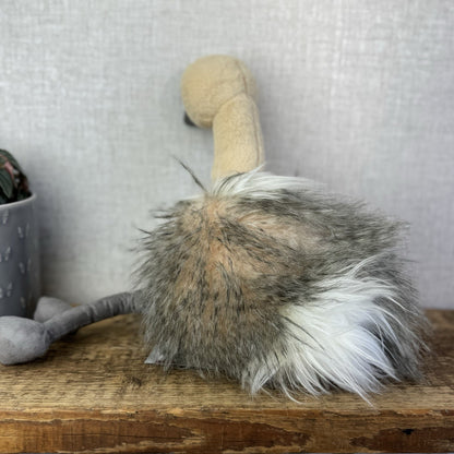 Aurora Luxe Boutique Sadira Ostrich - Fluffy Beanbag Plush 15”ZSL Collaboration