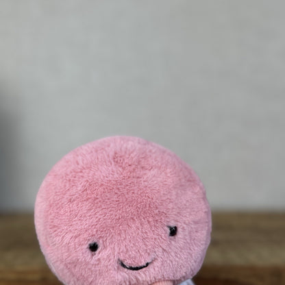 Jellycat Amuseable Raspberry Macaron - Original First Release Rare Pink 4"