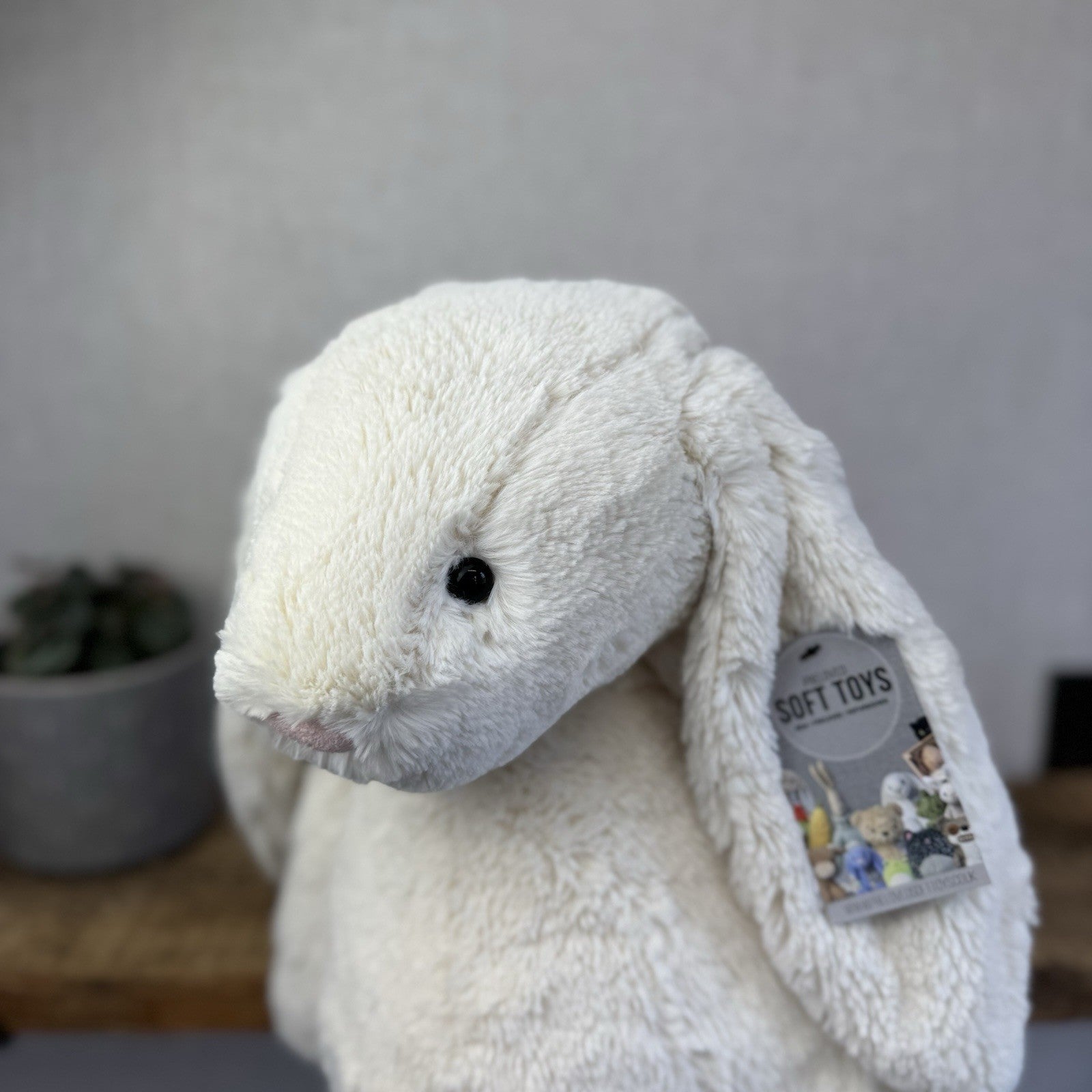 Jellycat Huge Bashful Cream Bunny - Large Off White Bunny - Big Rabbit Toy 50cm