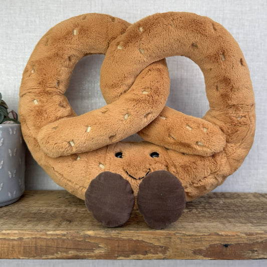 Jellycat Huge Amuseable Pretzel - Huge Amuseable Retired Soft Toy NWOT 16"