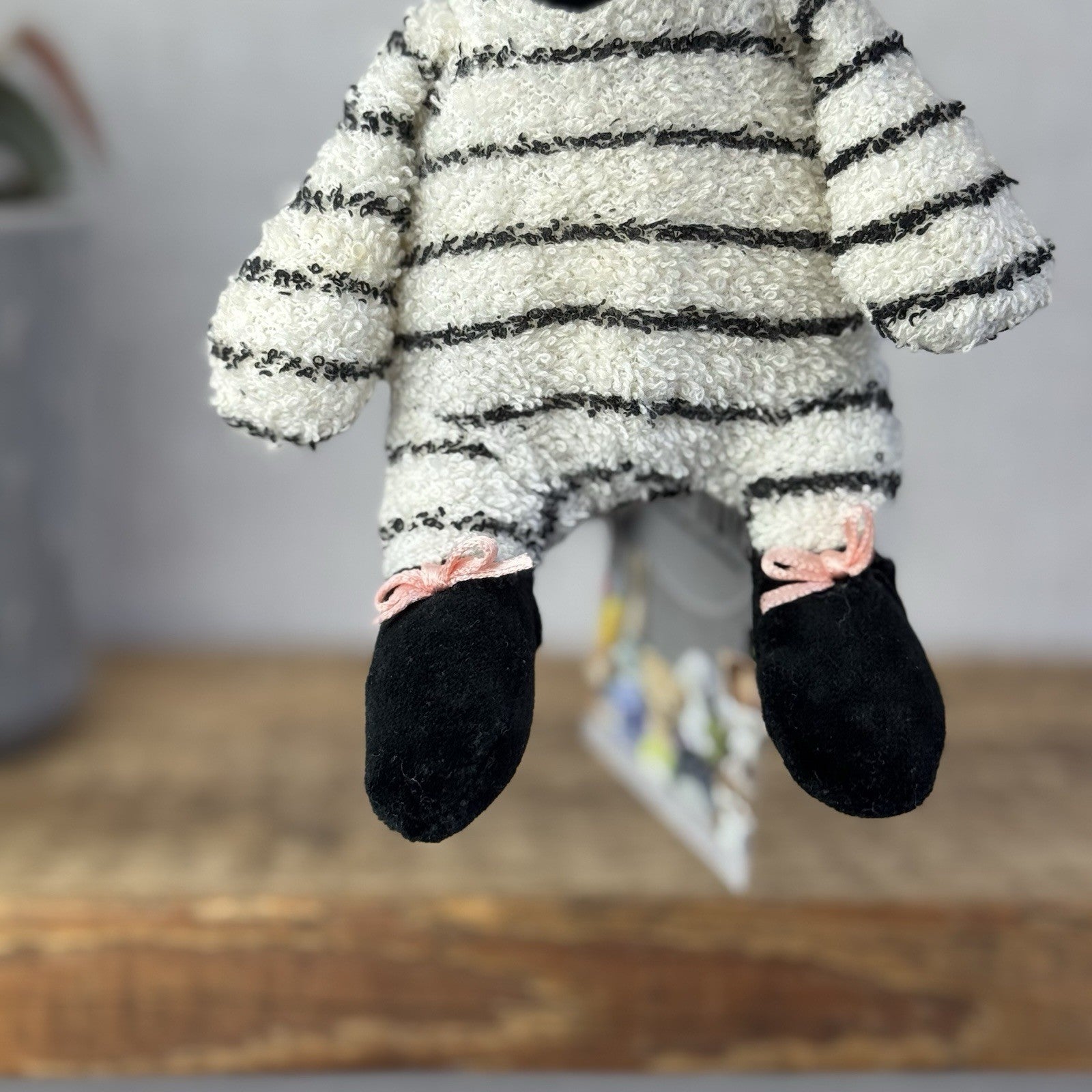 Manhattan Toy Company - Tip Toe Zebra Vintage Soft Toy Beanie Zebra Ballet 7”
