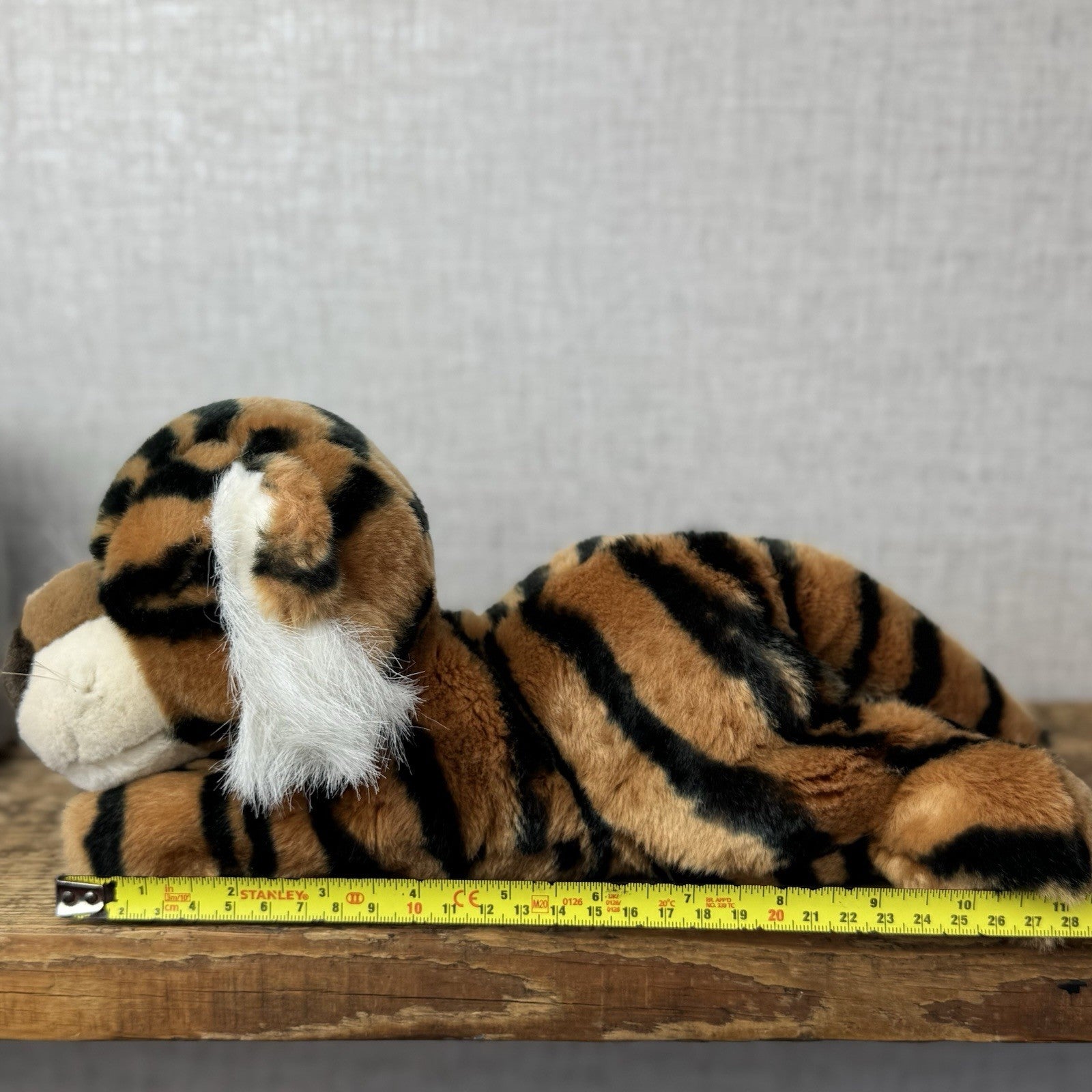 Aurora A&a Vintage Flopsies Tiger Trent - Floppy Heavy Tiger Soft Toy Beanie 12”