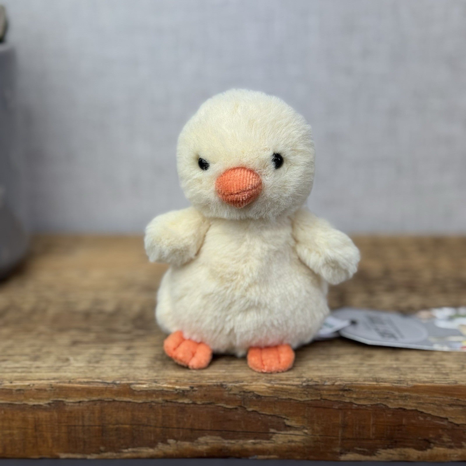 Jellycat Fluffy Chick - Tiny Yellow Fluffy Chick Bird Soft Toy Retired 4” (#2)