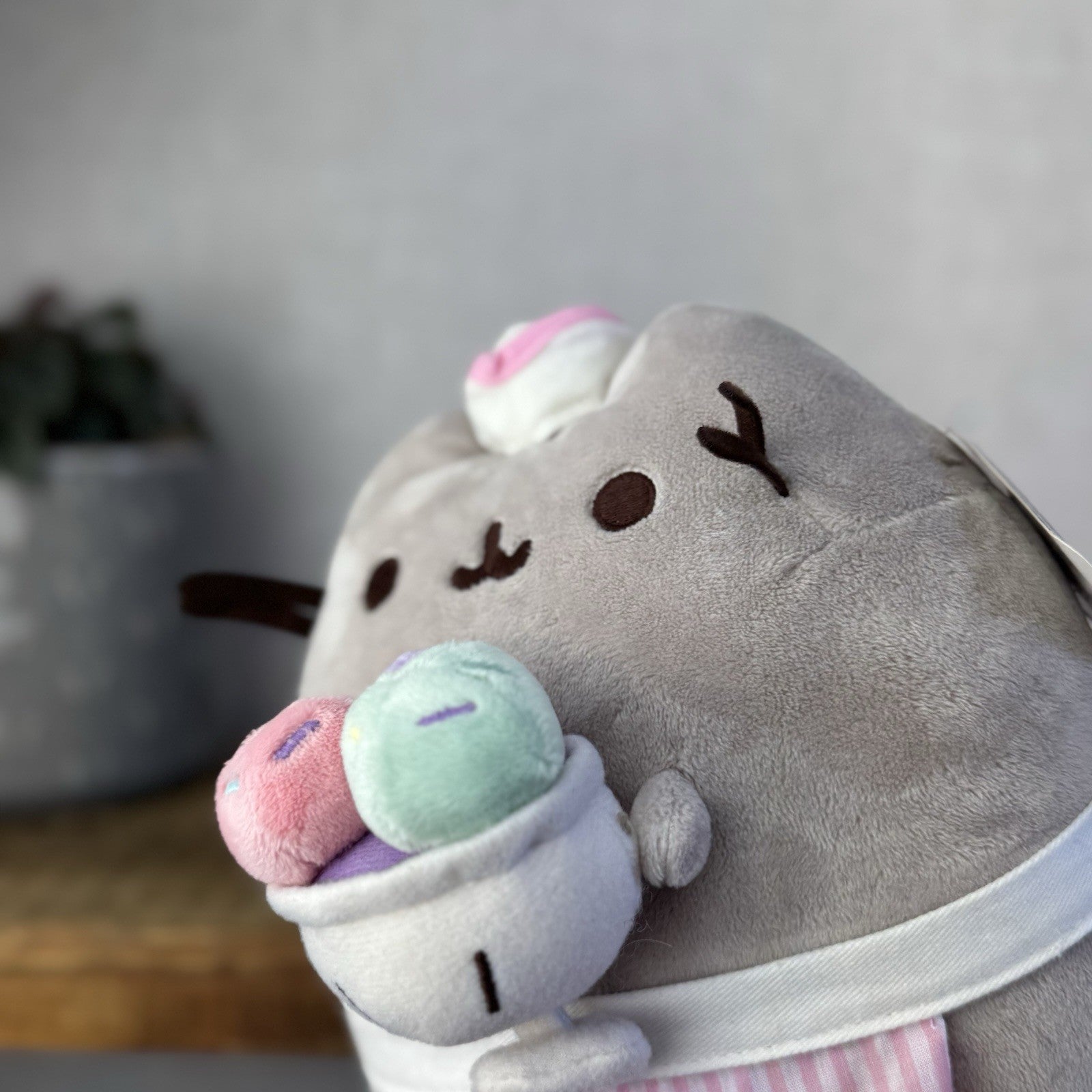 Pusheen Ice Cream Parlour Plush - Retired Claire’s Exclusive Pusheen With Tags
