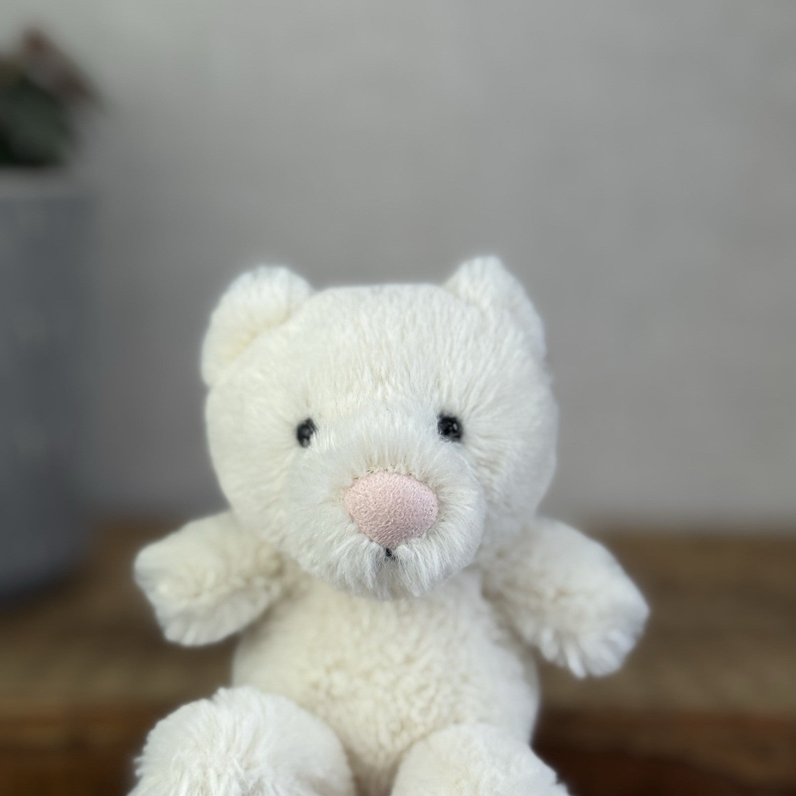 Jellycat Baby Poppet Cream Cat - Tiny Cream Mini Cat Kitten Soft Toy 4"