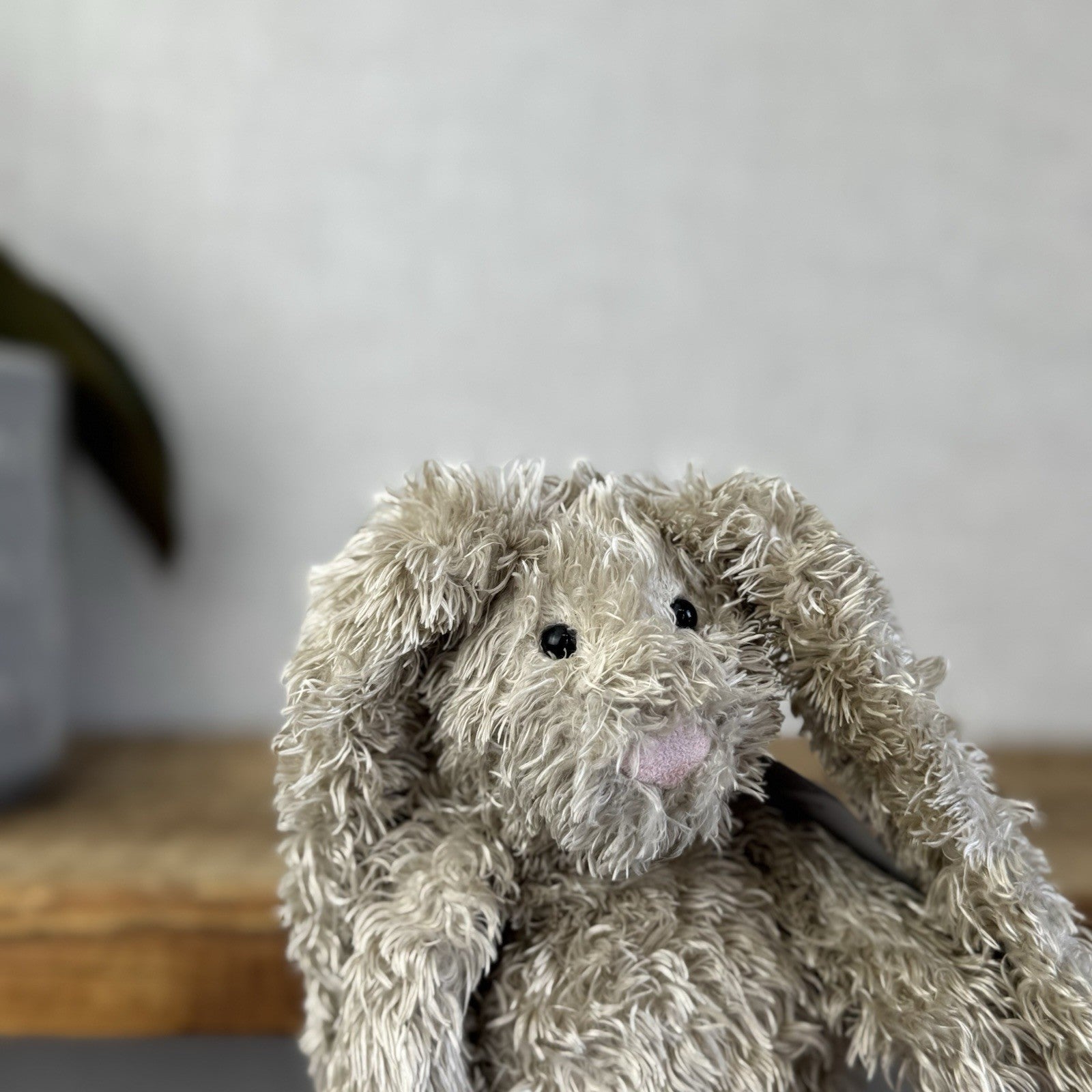 Jellycat Small Tumbler Bunny - Long Ear Beige Scruffy Bunglie Style Rabbit 7”