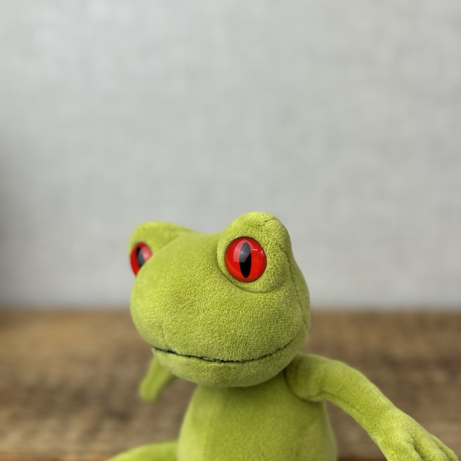 Jellycat Tad Tree Frog - Retired Velour Big Red Eye Beanie Mini Size With Tag 6”