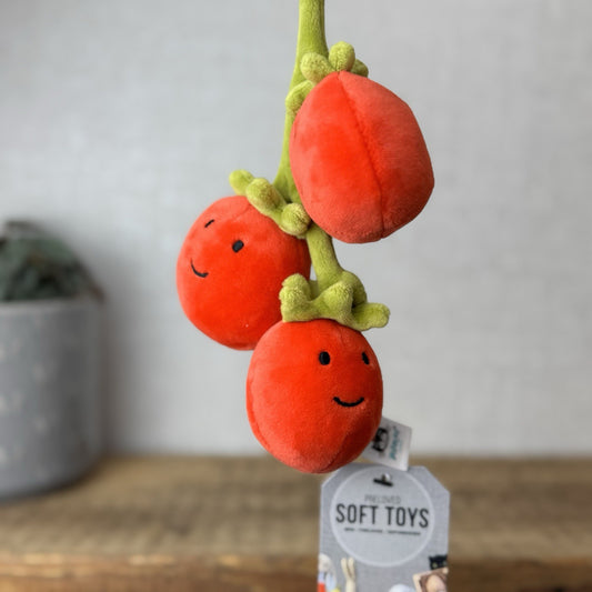 Jellycat Vivacious Tomato - Tomato On Vine Vegetable Soft Toy 8”