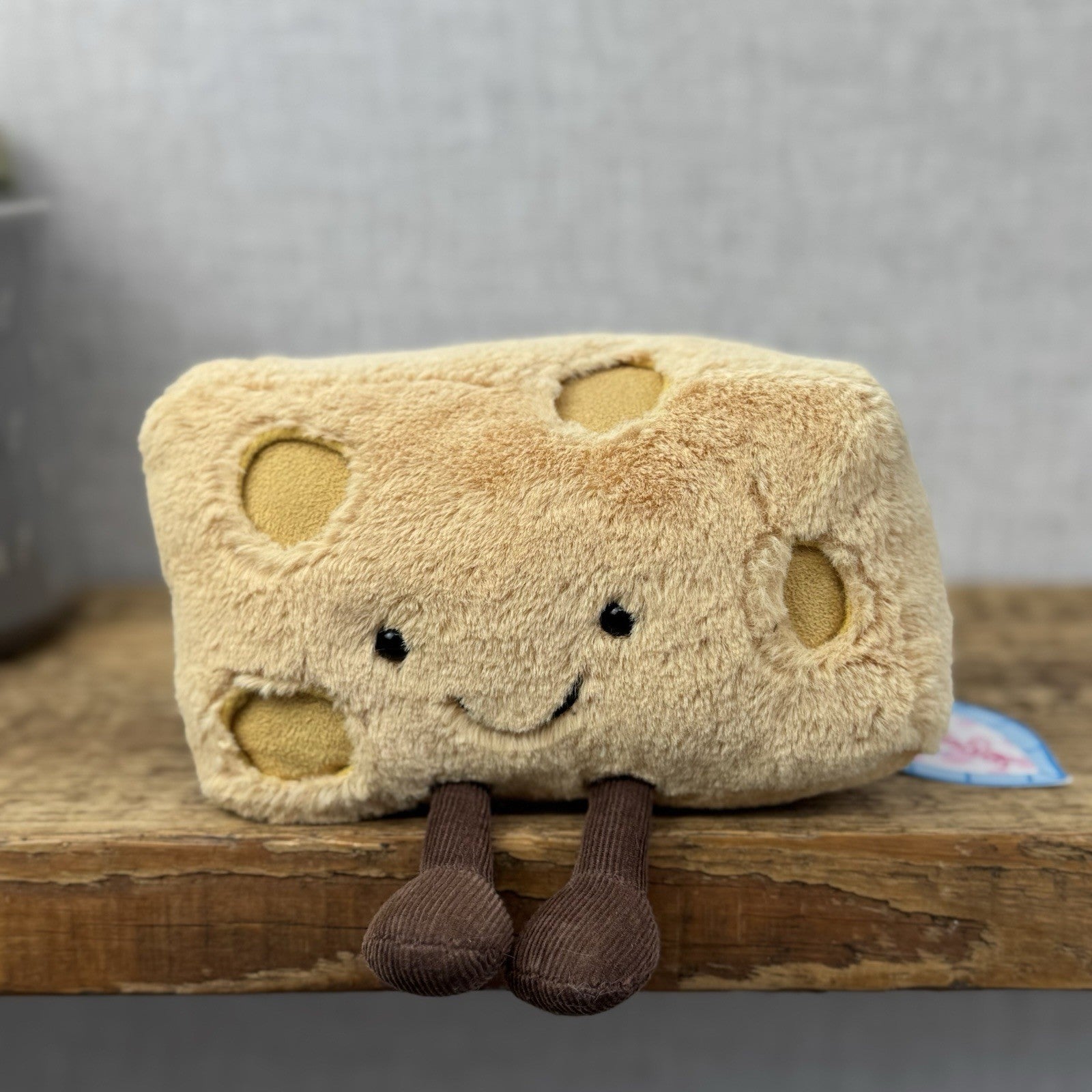 Jellycat Amuseable Swiss Cheese - Cheese Jellycat Beanie Food Rare With Tags 8”