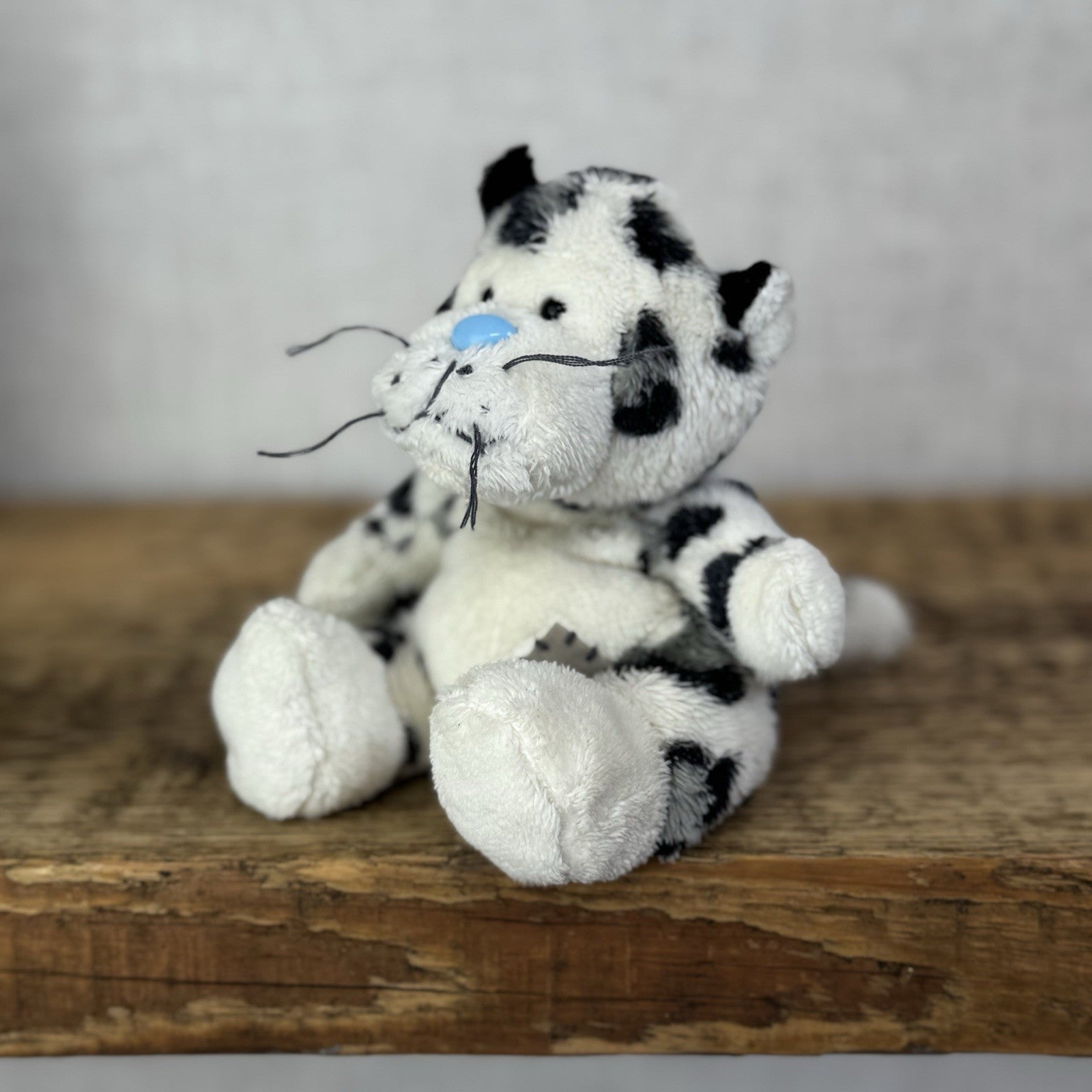 Blue Nose Friends Buster #10 - Grey/White Blue Nose Snow Leopard Soft Toy 5"