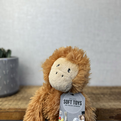 Marks & Spencers Small Cheeky Monkey  - Orange/Tan Orangutan Retired  - 7835230