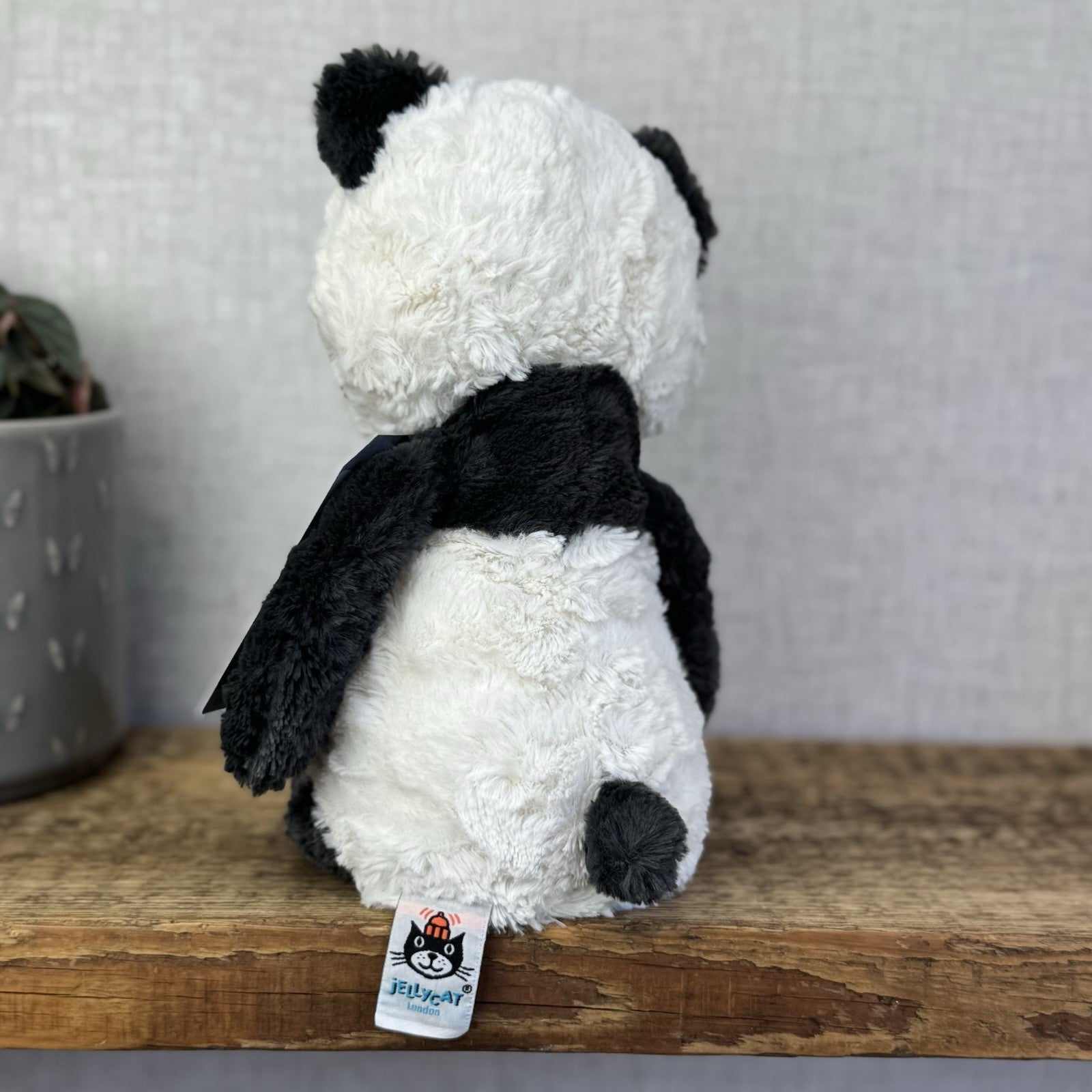 Jellycat Tuffet Panda - Panda Textured Beanie Plush Wild Animal Retired 12"