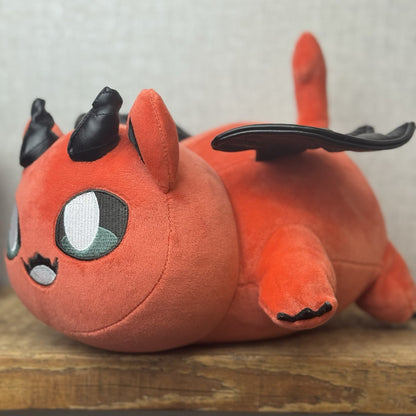 Aphmau Meemeow Demon Cat Plush - Large Red Devil Cat Collectible BNWOT