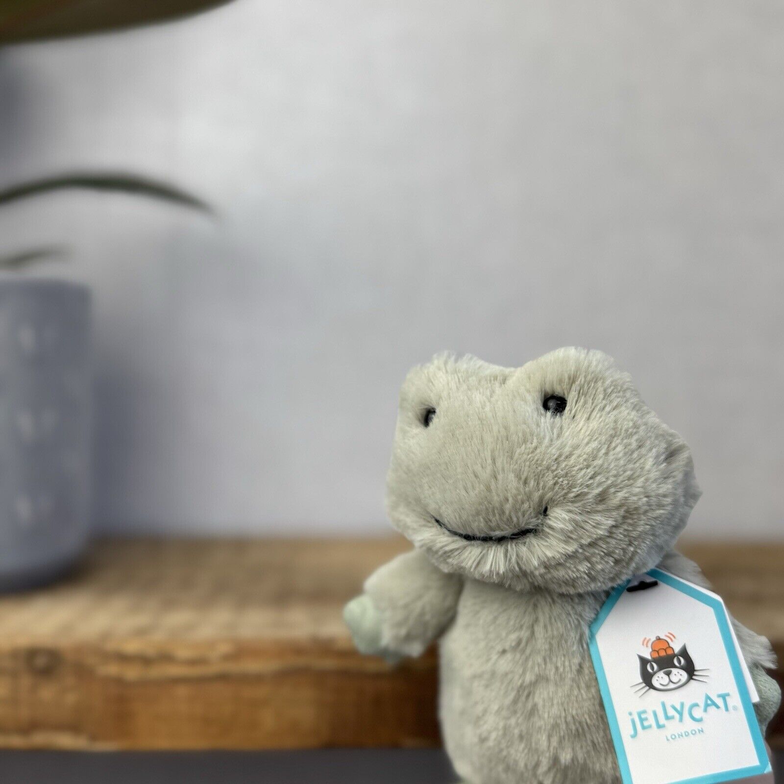 Jellycat Nippit Frog - New With Tags - Small Pale Green Standing Frog Beanie 5”
