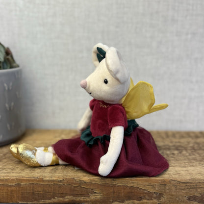 Jellycat Suagrplum Fairy Mouse - Christmas Mouse Soft Toy Collectible Plush 12"