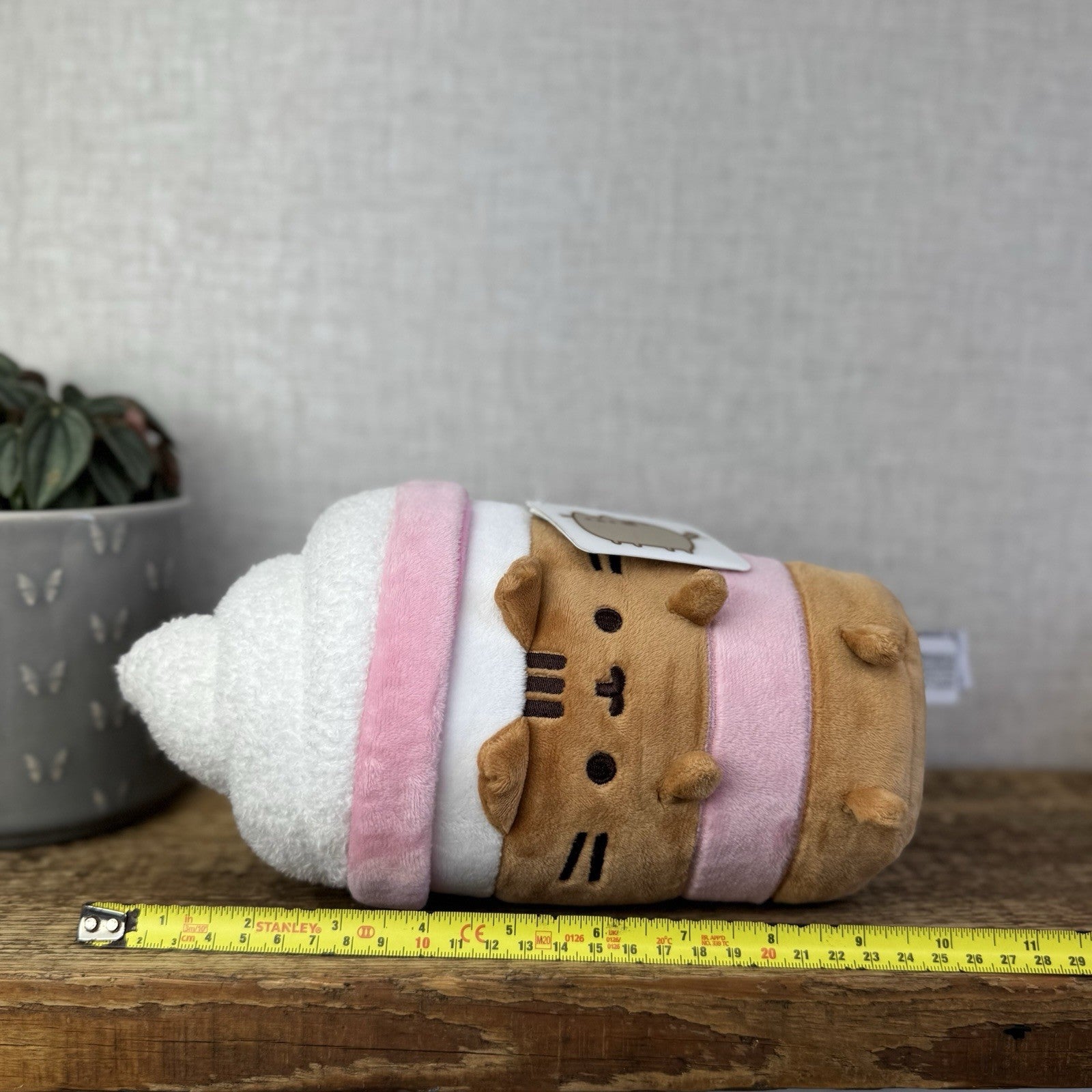 Gund Pusheen Cat - Pusheen Iced Coffee Soft Toy New With Tags Collectible 10"
