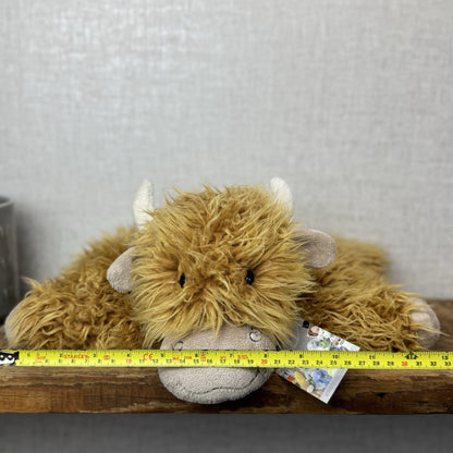 Jellycat Medium Truffles Highland Cow - Special Edition Truffles Curly Hair 14”