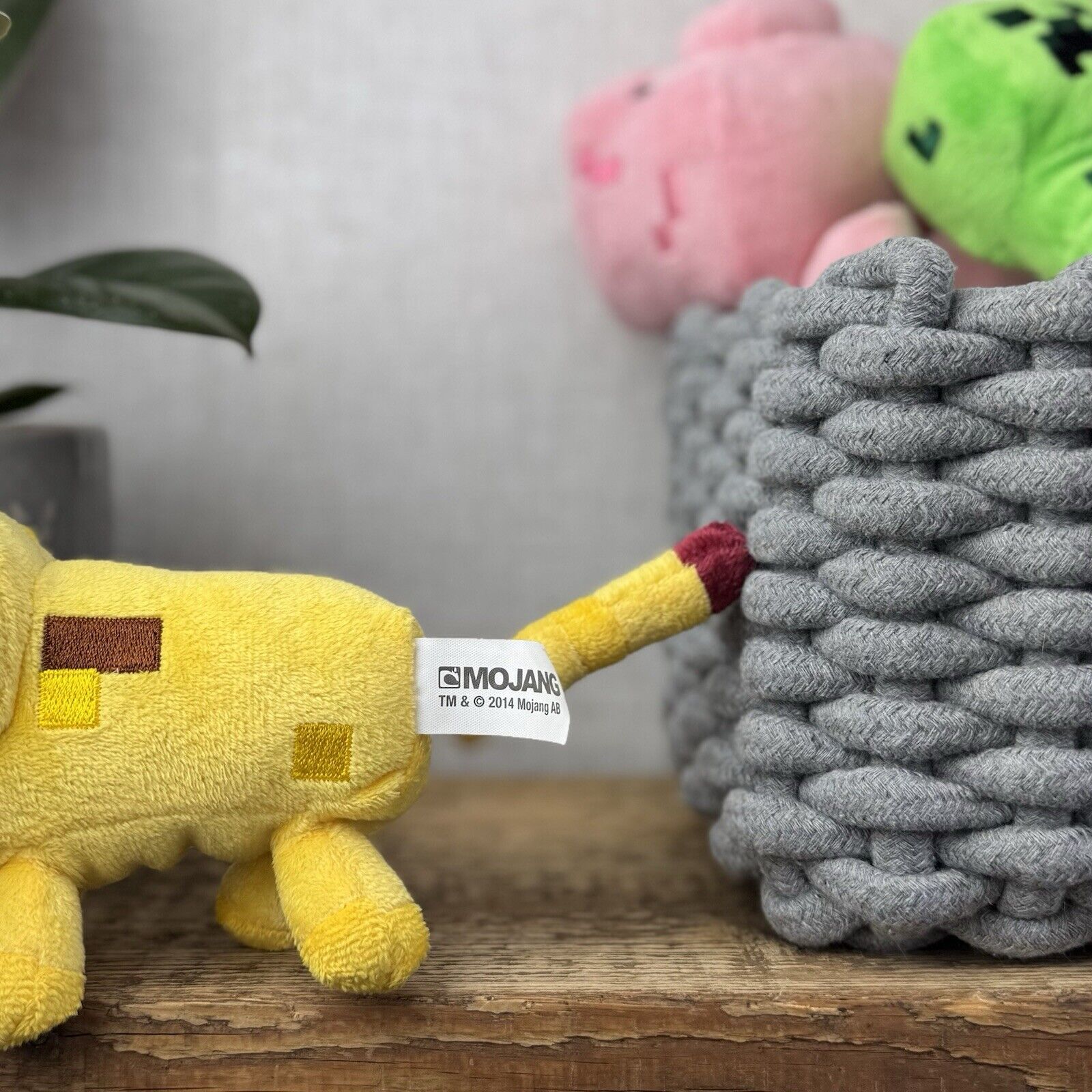 Minecraft Muji 2014 Soft Toy Bundle - Creeper, Pig, Bat, Sheep, Cheetah, Octopus