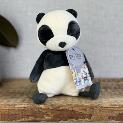 Jellycat Sleepee Panda Small - Small Velour Panda Beanie Plush Retired 10"