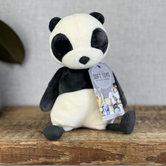 Jellycat Sleepee Panda Small - Small Velour Panda Beanie Plush Retired 10"