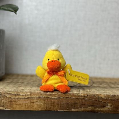 Anna Club Plush Beanie Duck - Tiny Beanie Duck Hanging New With Tags - Vintage 