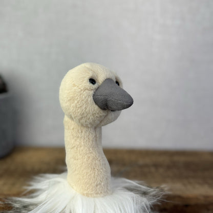 Aurora Luxe Boutique Sadira Ostrich - Fluffy Beanbag Plush 15”ZSL Collaboration