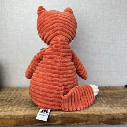Jellycat Medium Cordy Roy Fox - Orange Corduroy Fox Plush Large Rare Retired 14"