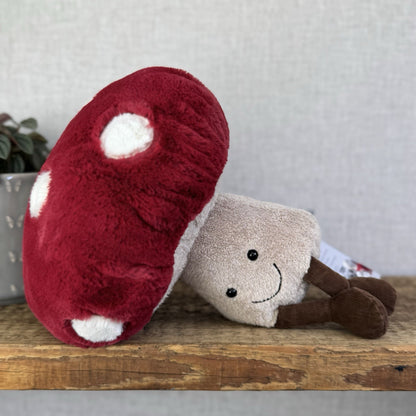 Jellycat Amuseable Mushroom - First Release Original Toadstool Woodland Plush 
