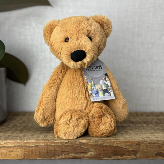 Jellycat Bashful Bear - Medium Brown Bashful Bear/ Orange Brown Retired 12” (#2)