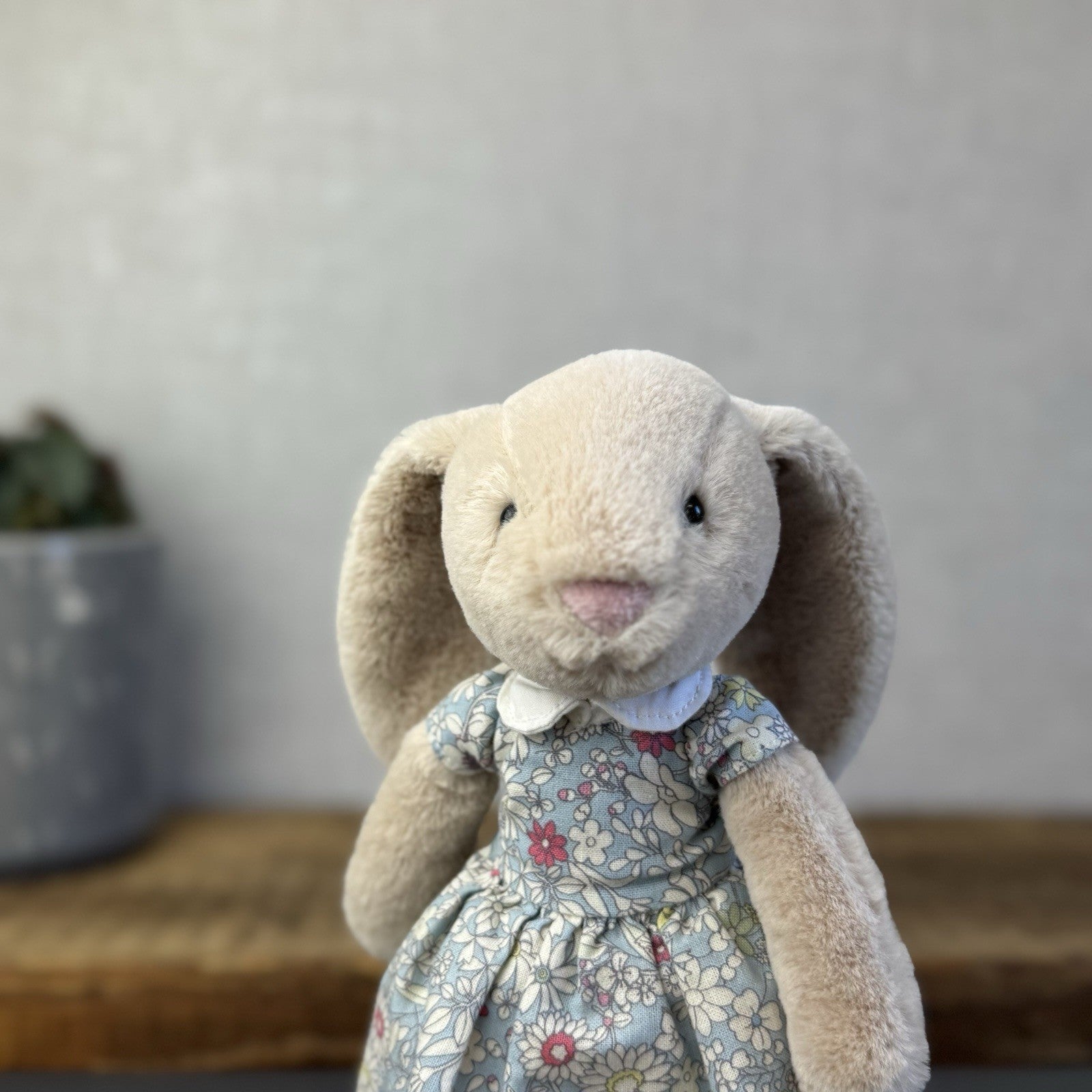 Jellycat Floral Lottie Bunny - Lottie Bunny In Floral Dress Retired- Small 10"