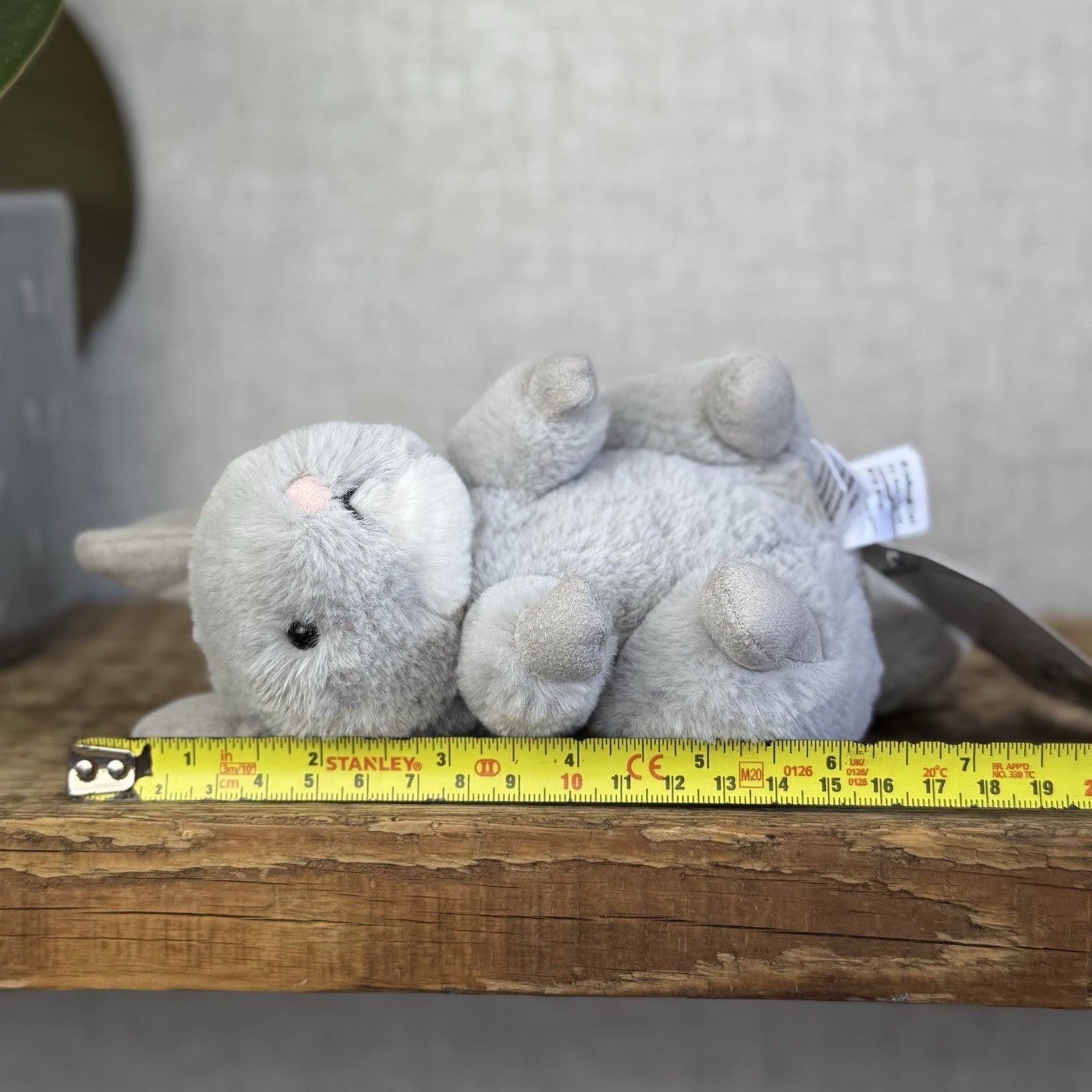 Jellycat Misty Chinchilla - Small Grey/Silver Beanie Chinchilla Pocket Pal 6"