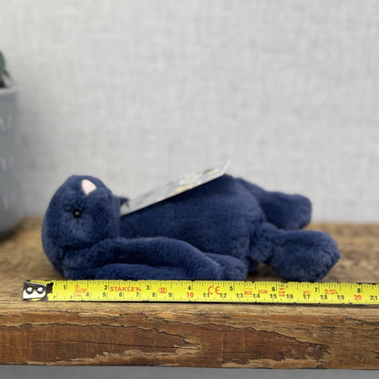 Jellycat Small Navy Bashful Bunny Rabbit - Small Navy Blue Bunny Rabbit Retired 