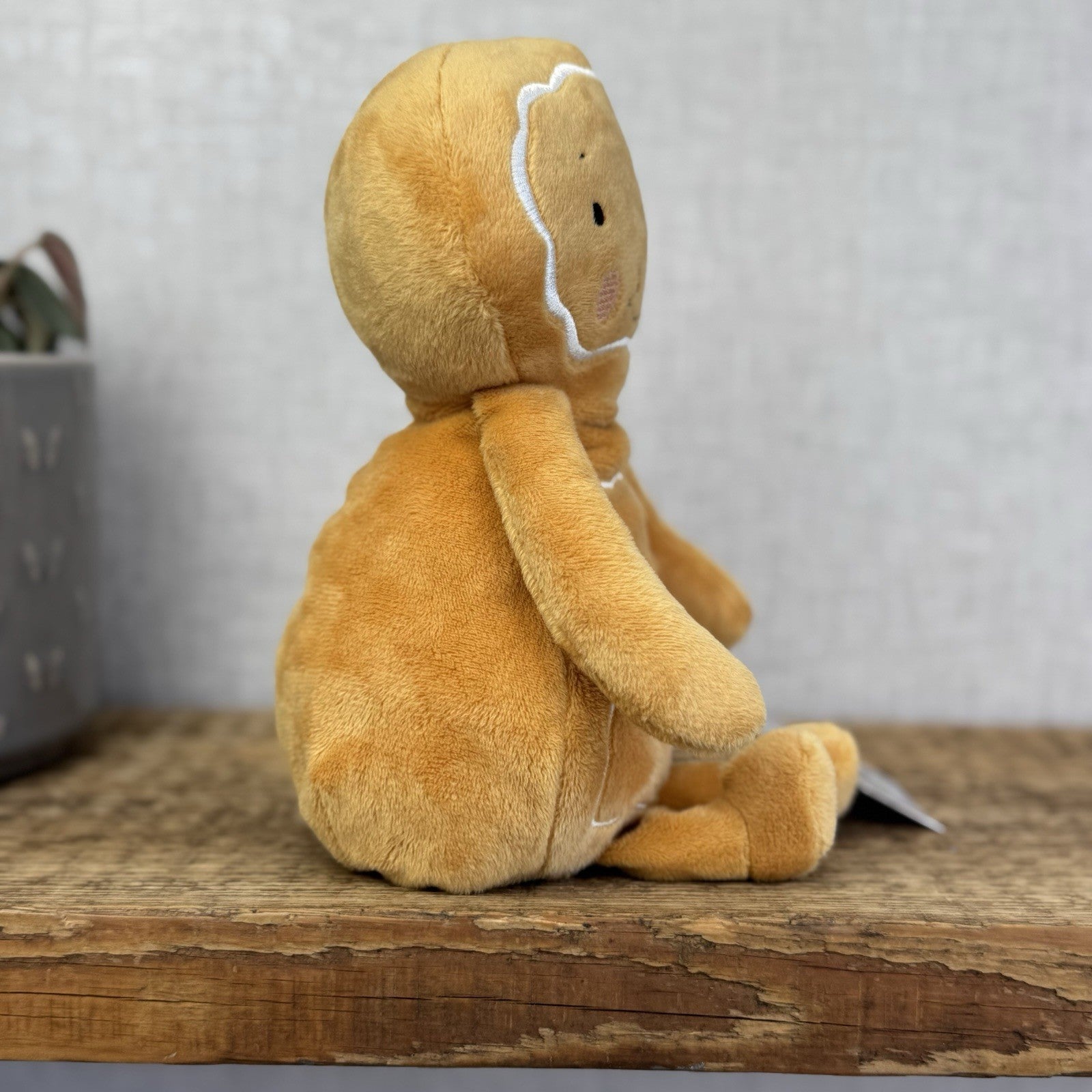 Bunnies By The Bay - Christmas Gingerbread Man Beanie Plush Toy New Without Tags