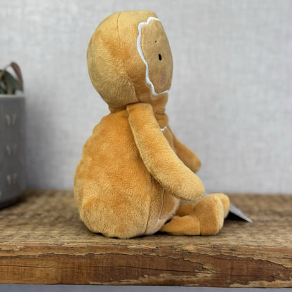 Bunnies By The Bay - Christmas Gingerbread Man Beanie Plush Toy New Without Tags