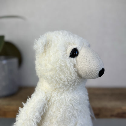 Jellycat Dumble Polar Bear Off White Large Curly Haired Big Eyed Polar Bear 14"