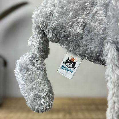Jellycat Knotty Elephant - Jellycat Large Grey Floppy Elephant Toy Vintage 14"