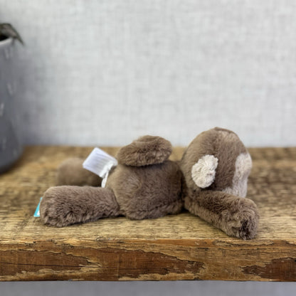 Jellycat Tiny Smudge Monkey - Mini Laying Monkey Beanie Plush New With Tags 6"