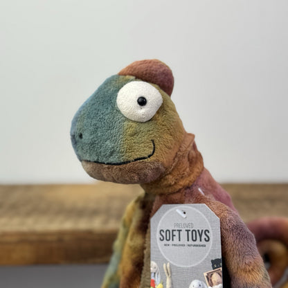 Jellycat Colin Chameleon - Jellycat Multicoloured Lizard Soft Toy - Medium 12"