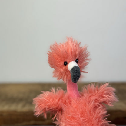 Jellycat Bonbon Flamingo - Mini Flamingo Fluffy Soft Toy Retired Rare 9"