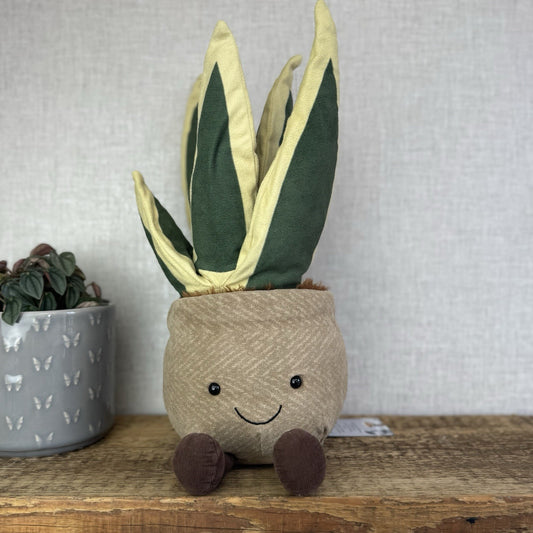 Jellycat Amuseable Snake Plant - Large Potted Succulent Soft Toy Plant 16" NWOT