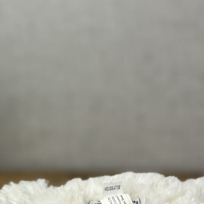 Jellycat Medium Fuddlewuddle Kitty - White Textured Sitting Cat Beanie Plush 8”