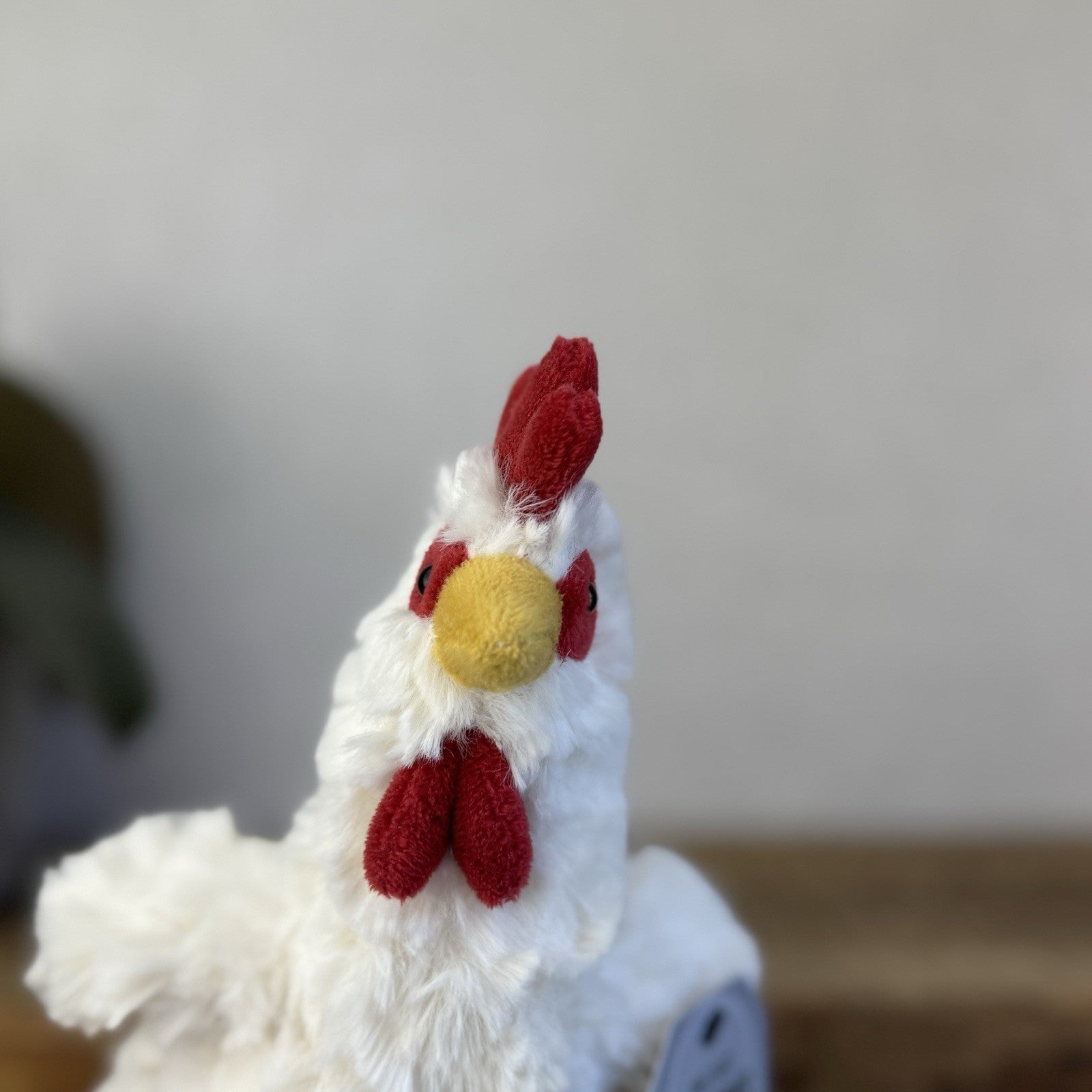Jellycat Bessie Chicken - Small White Beanie Chicken Soft Toy Retired Rare 10”