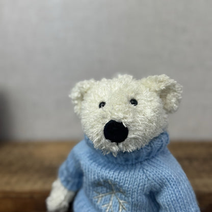 Jellycat Small Winter Tumbler Bear - Bunglie Style Bear Beanie Plush 11" Small