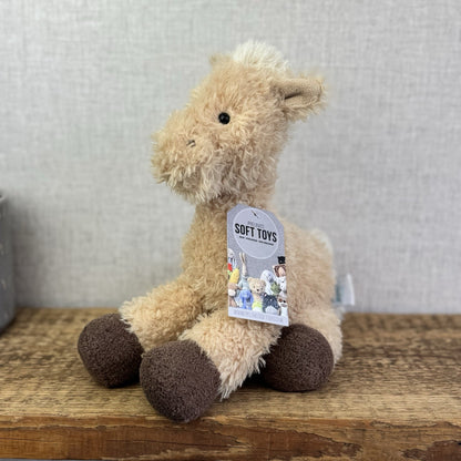 Jellycat Medium Caffuffle Palomino  - Curly Hair Horse Beige Retired Rare 14”