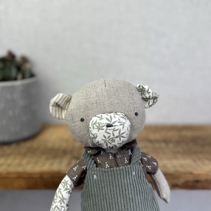 Mamas & Papas X Laura Ashley Bear - Scandinavian Baby Boy Bear Green Leaves Rare
