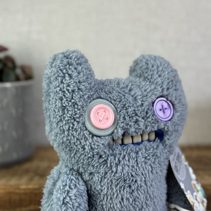Fuggler Snuggler Edition Grey Indecisive Monster Button Eyed Funny Ugly Monster 