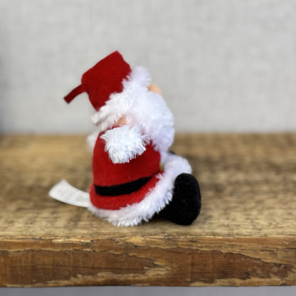 Marks & Spencers Mini Santa Hanging - Vintage Miniature Father Christmas M&S 4"