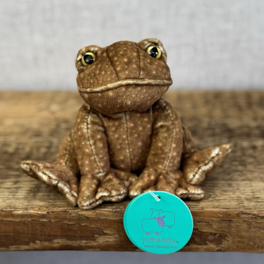 Jomanda Miniature Toad Beanie - Mini Soft Toy Realistic Toad New Tags 5"