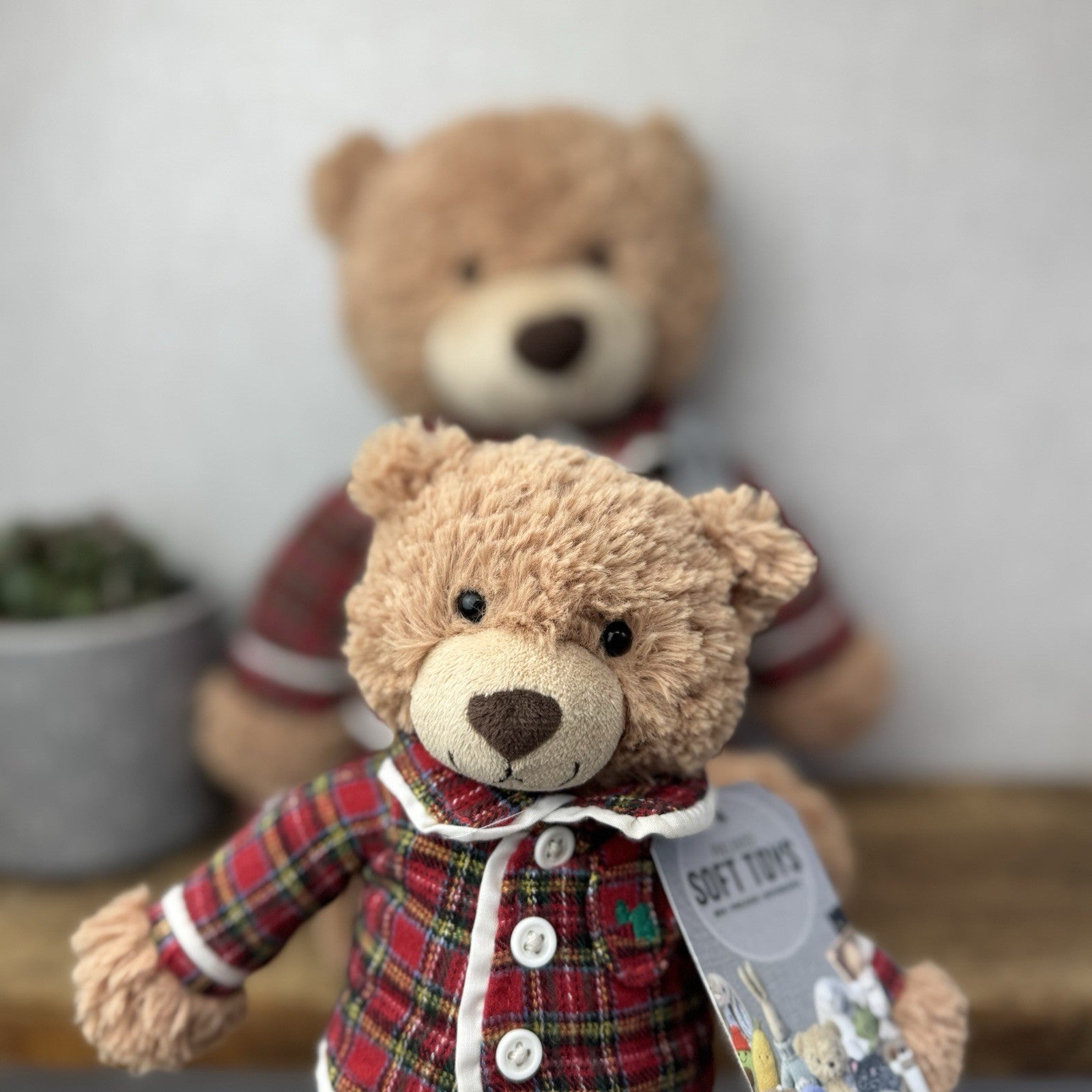 John Lewis Christmas Bed Time Bear - Large & Small (Jellycat Collaboration) Rare